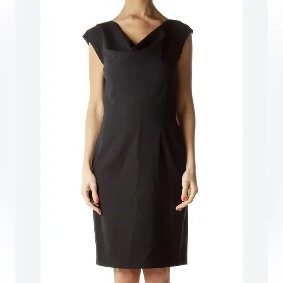 Banana Republic Dresses | Banana Republic Black Cowl Neck Stretch Midi Dress Size 4 Nwt | Color: Black | Size: 4 | Samantharose531's Closet Banana Republic Dresses | Banana Republic Black Cowl Neck Stretch Midi Dress Size 4 Nwt | Color: Black | Size: 4 | Samantharose531's Closet